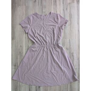 Duluth Trading Co. Flexcellence Dress in Lilac Purple, Small (C9)